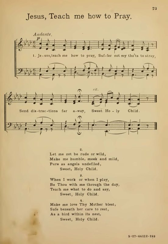 Sunday School Hymn Book, 1887, 1907, and 1935